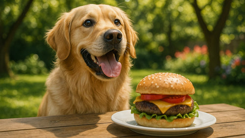 A dog enjoying a safe and healthy treat from Woof Dog Products