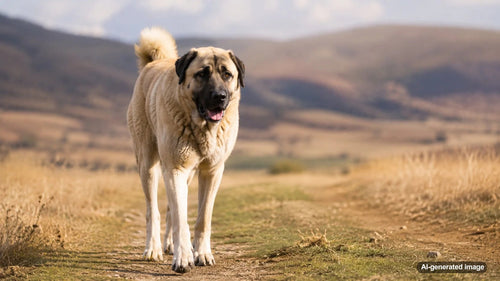 Anatolian Shepherd dog breed profile hero image showing a strong, loyal guardian dog in a natural outdoor setting representing the Anatolian Shepherd breed characteristics