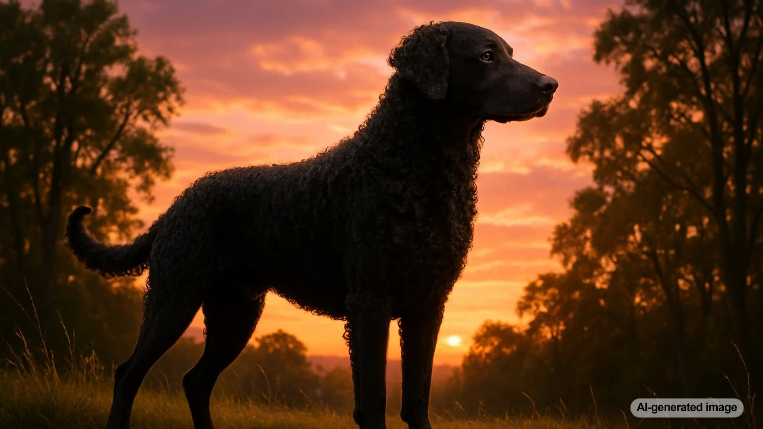 Dog Breed Profile: Curly-Coated Retriever - A Smart, Spirited, Splash ...