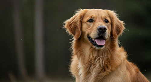 Happy dog engaging with interactive toy for mental stimulation
