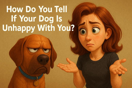 A concerned dog displaying signs of unhappiness