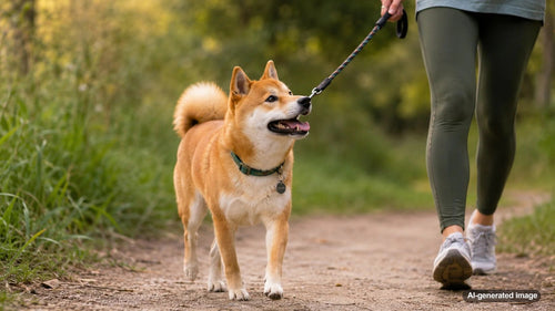 Shiba Inu staying engaged with enrichment play and rewards at home
