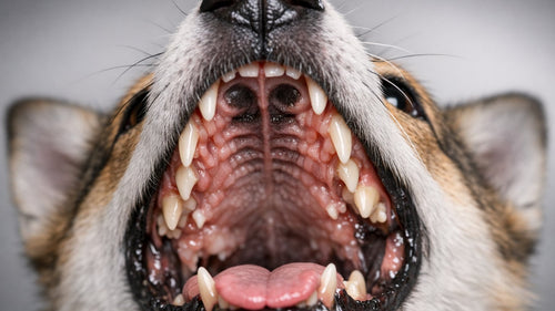 Illustration showing the Jacobson's Organ in the roof of a dog's mouth and how dogs process scent