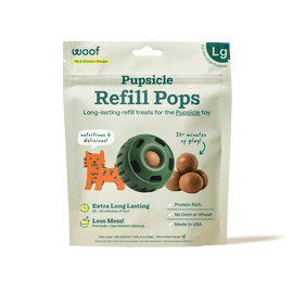 large peanut butter and chicken Pupsicle refill pops