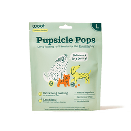  WOOF Pupsicle, Large 25-75 lbs Long-Lasting Dog Toy to Keep  Your Pup Distracted, Safe for Dogs, Easy to Clean, Fillable Dog Toys : Pet  Supplies
