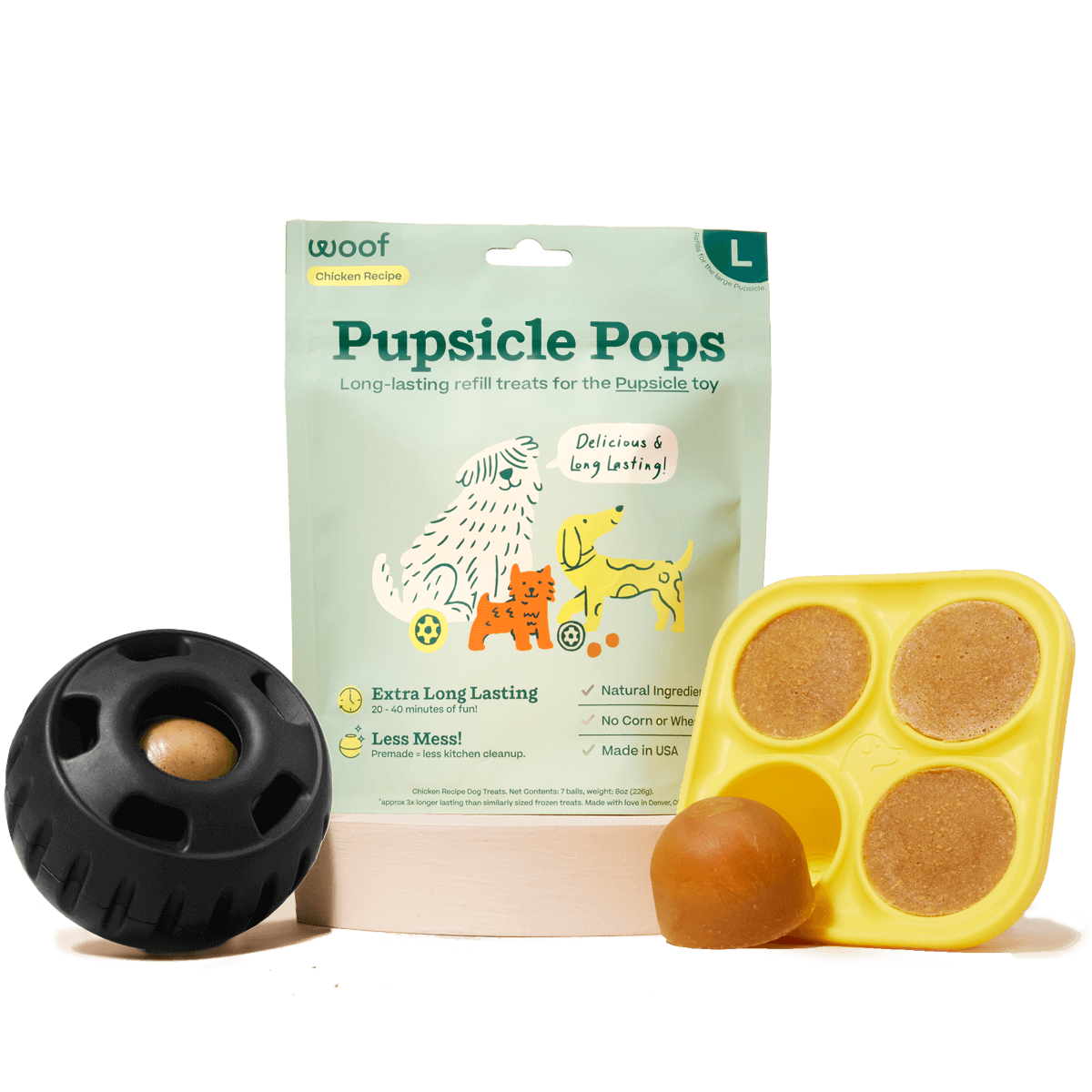 Woof Pupsicle Frozen Treat Dog Toy