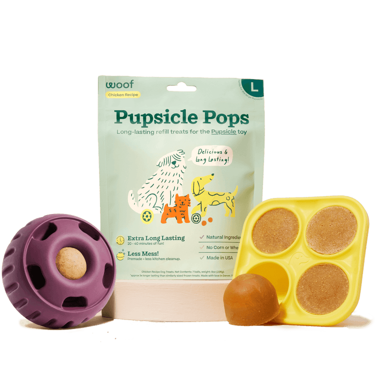 Woof - The Pupsicle Enrichment Dog Toy + Treat Mold - Winter Berry (Li –  dogged
