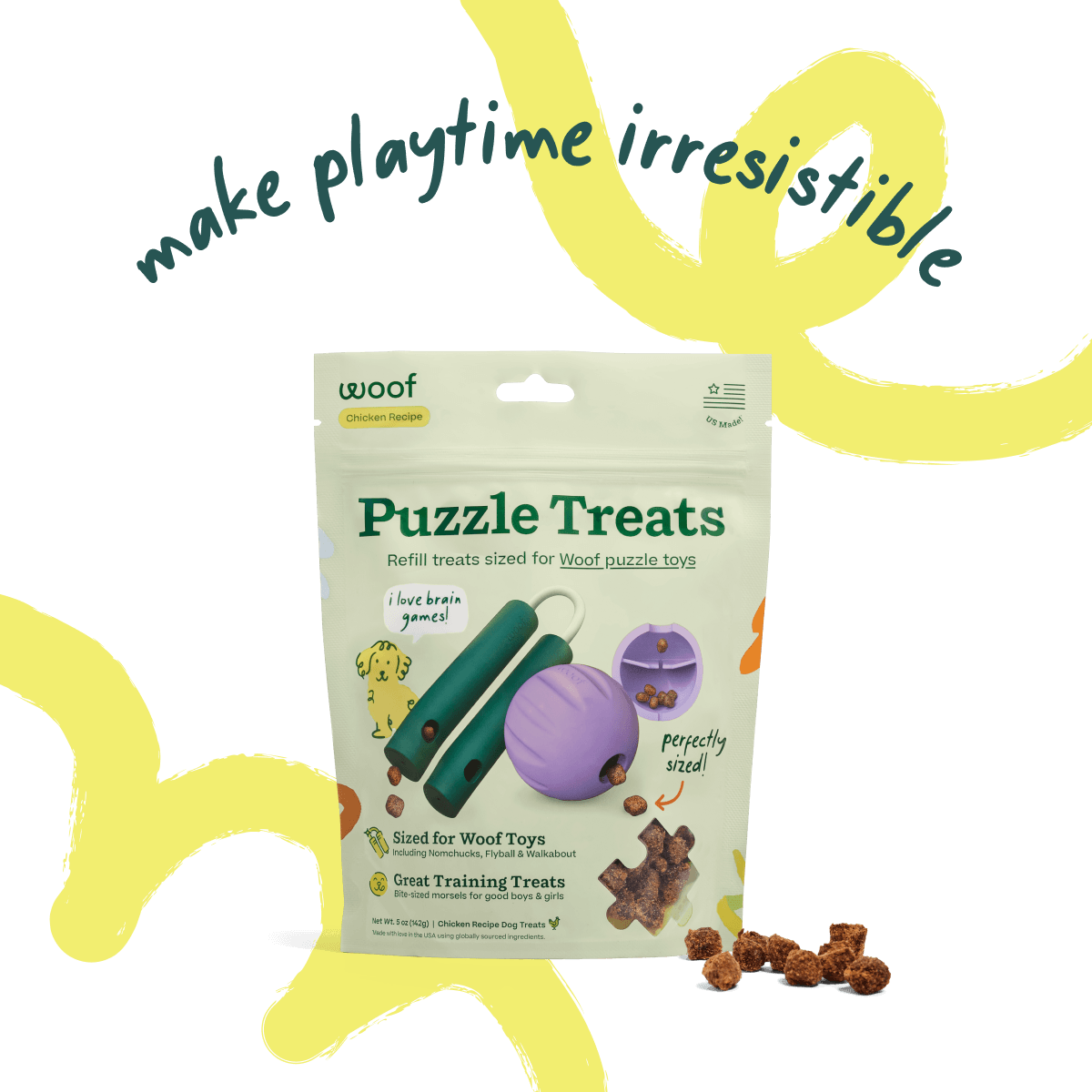 Chicken Woof Puzzle Treats