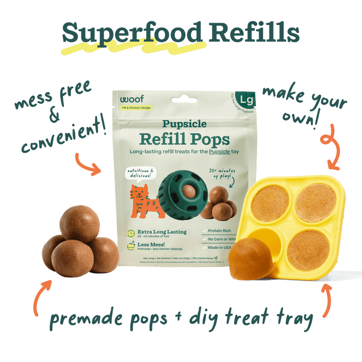 Woof Pupsicle - Best Dog Toy, Puzzle, Long-lasting, Durable, Easy to Clean