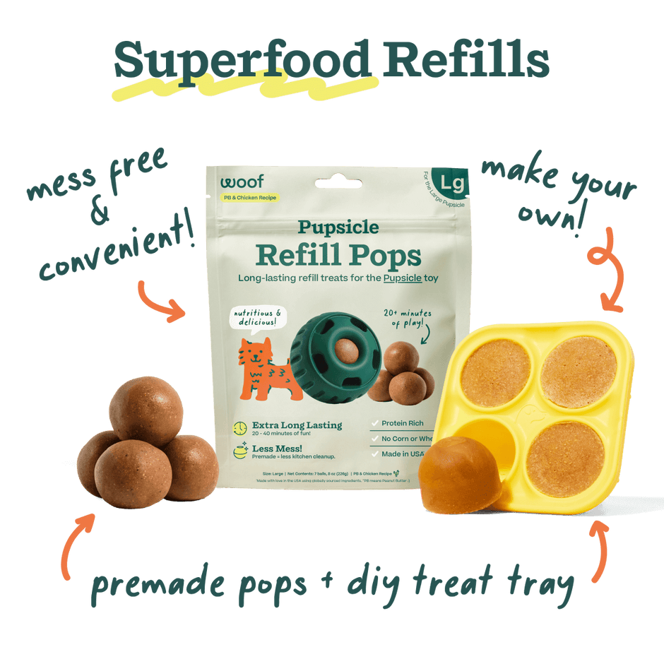 Woof Pupsicle - Best Dog Toy, Puzzle, Long-lasting, Durable, Easy to Clean
