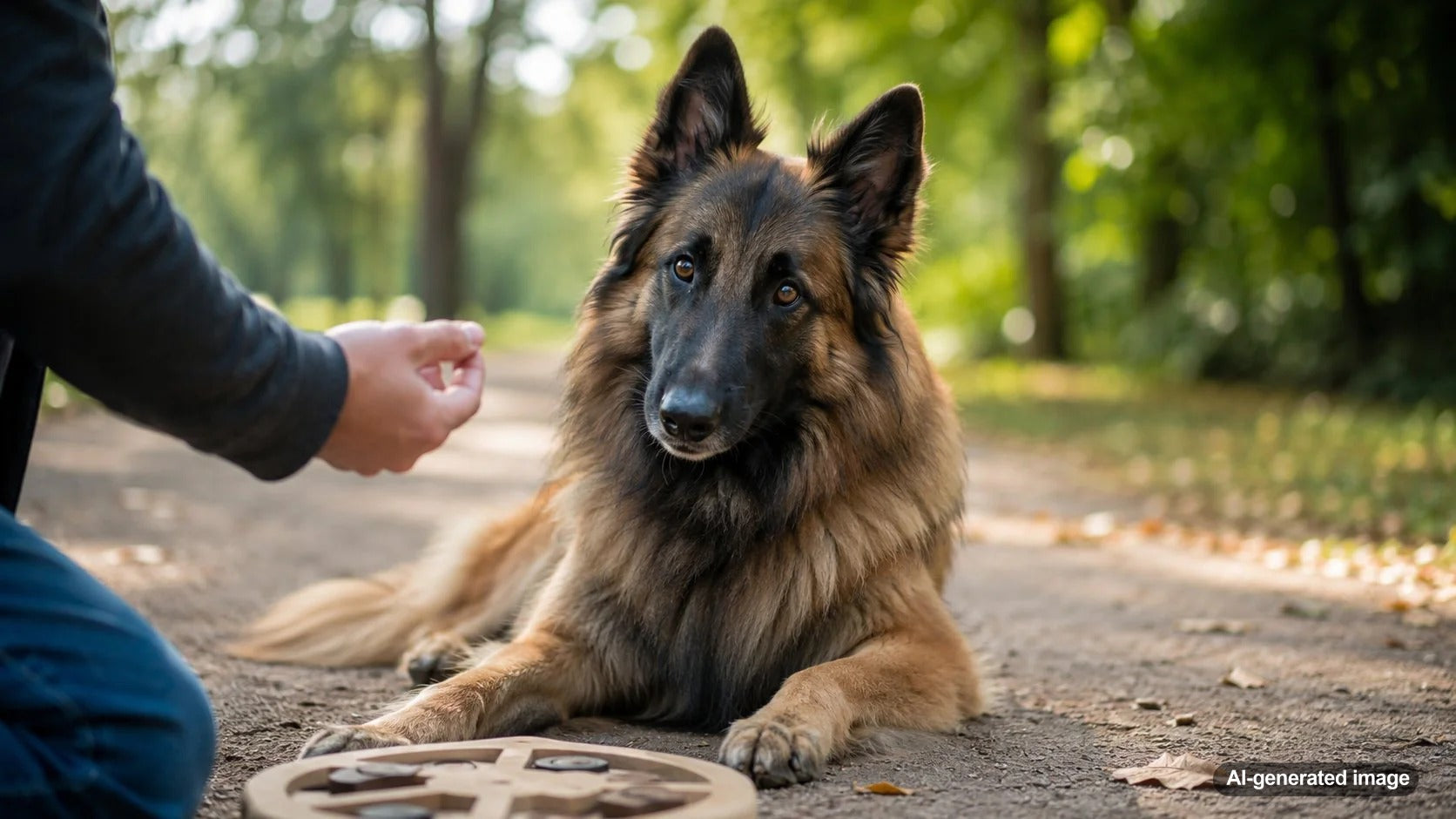 Smart dog enjoying enrichment time with a thoughtful play routine