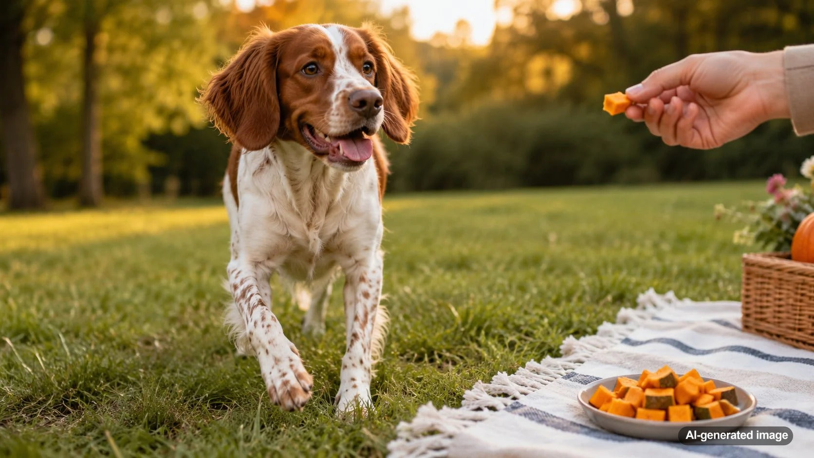 Cooked butternut squash prepared as a safe occasional snack for dogs