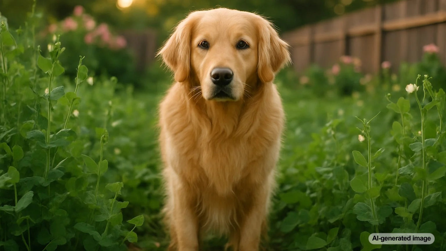 Peas in bowl for dogs