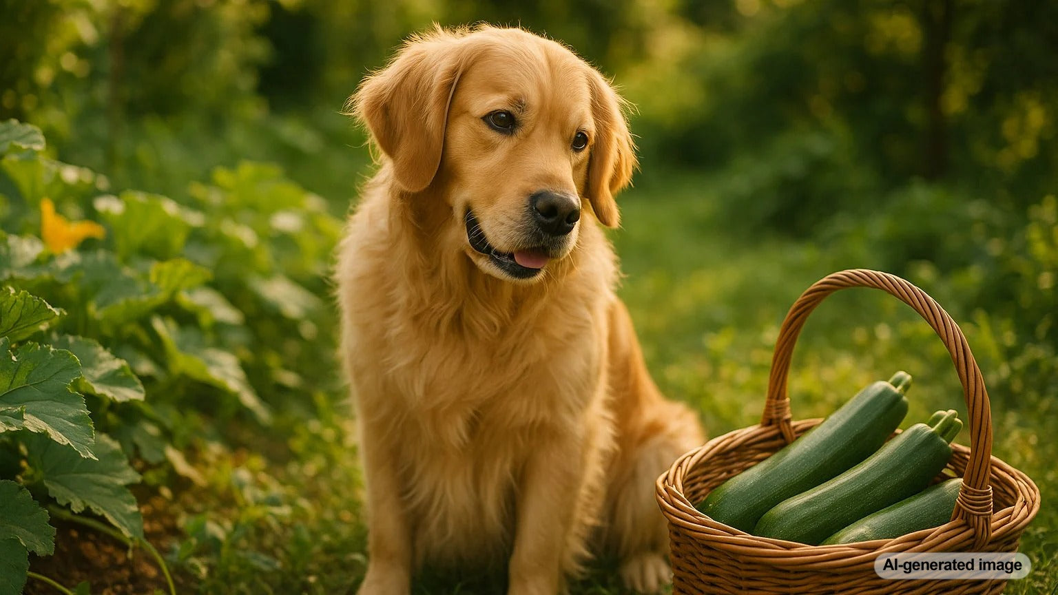 A dog enjoying a slice of fresh zucchini as a healthy snack