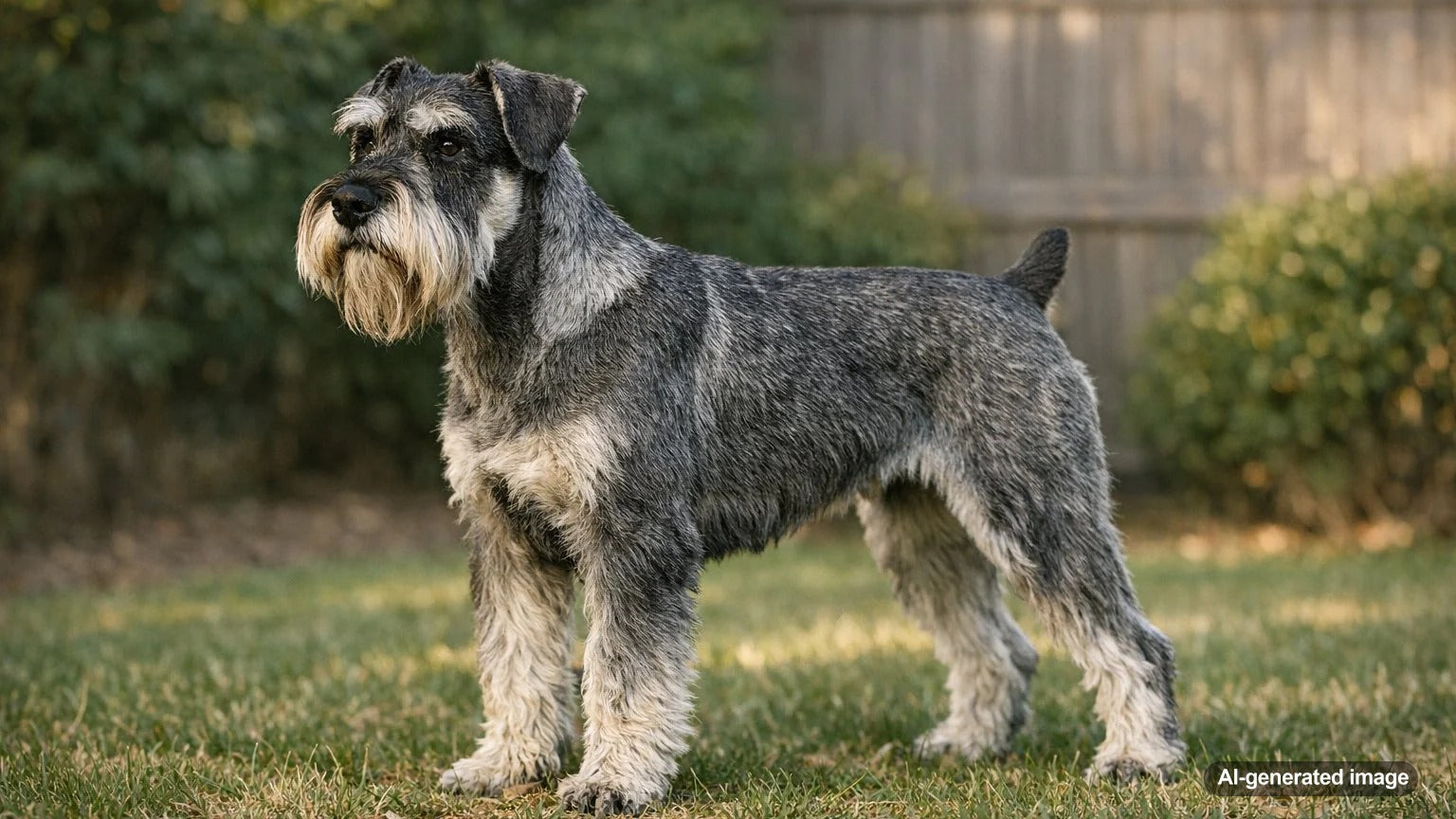 Standed Dog Dog Breed Profile: Standard Schnauzer - The Spirited, Intelligent Comp ...