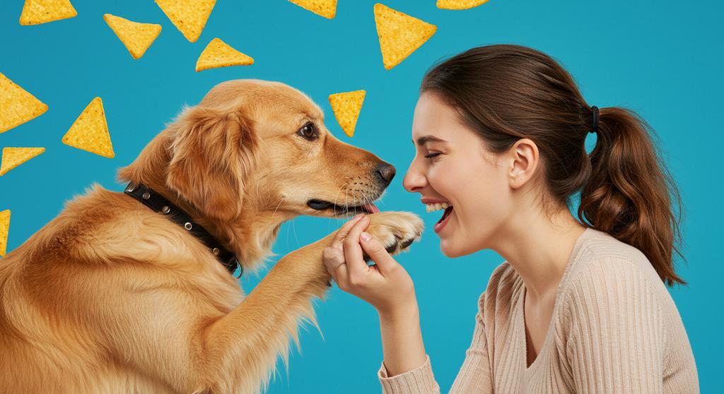 Close-up of a dog's paw emitting a corn chip-like smell