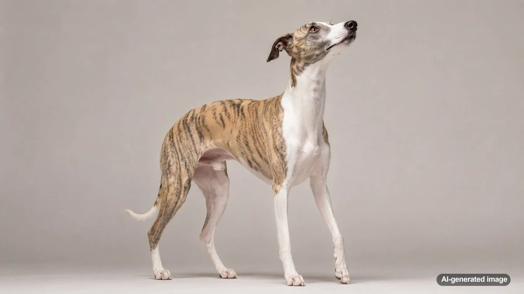 Curious dog lifting its nose and sniffing subtle scents in the air