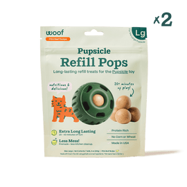 2x large peanut butter and beef refill pops